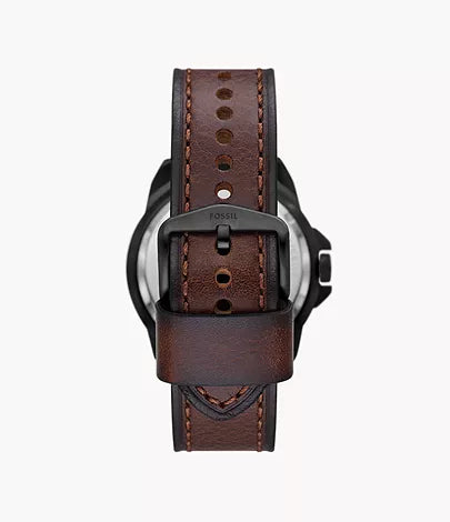 FOSSIL BRONSON AUTOMATIC BROWN LEATHER